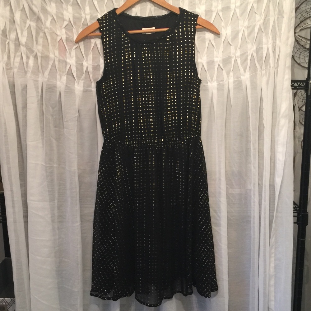 Madison Jules black and gold dress